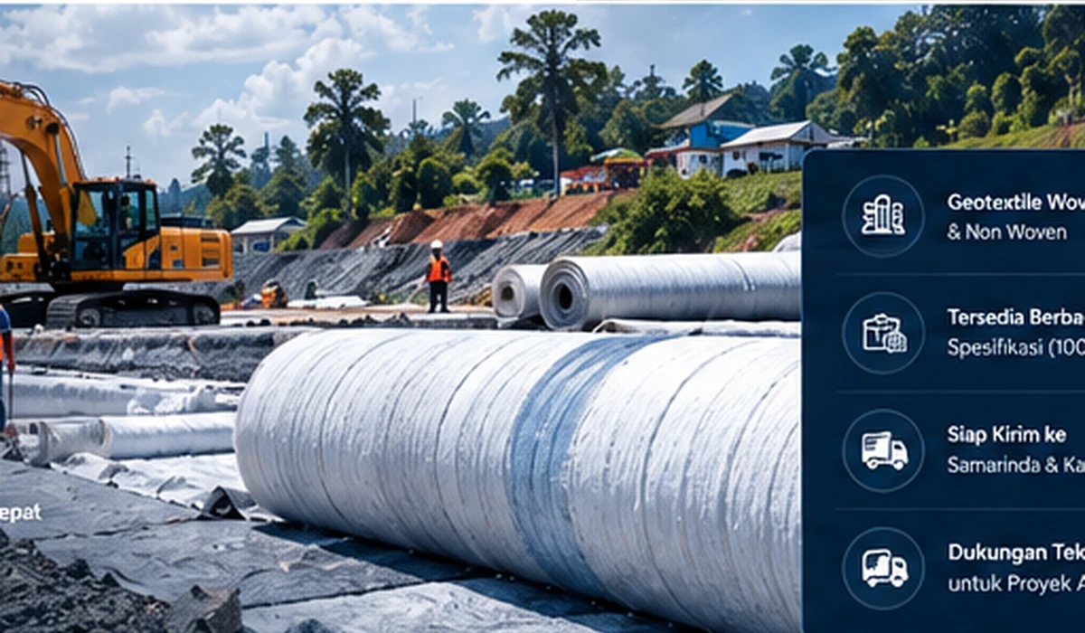Geotextile untuk proyek Samarinda