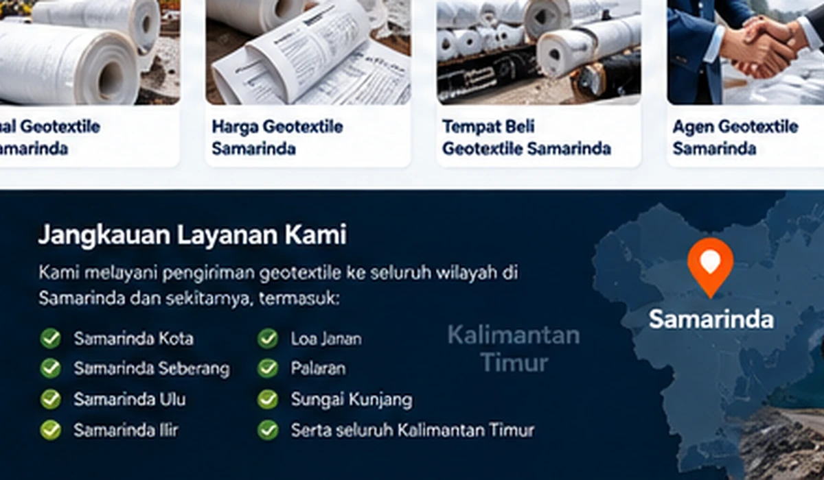 Geotextile untuk proyek Samarinda